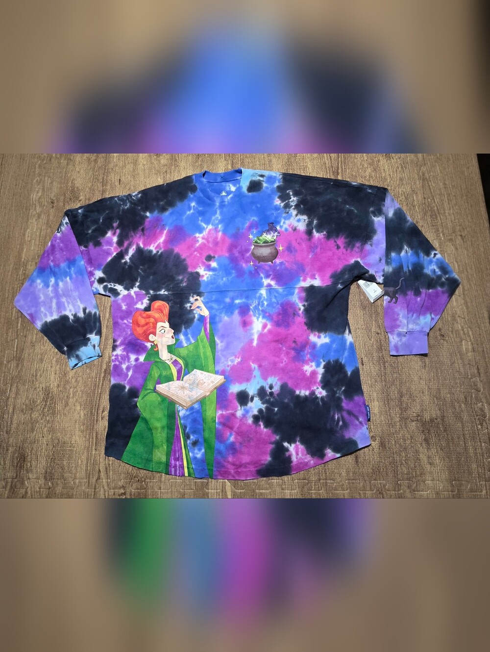 Disney Parks Hocus Pocus Spirit Jersey 2022 Adult Large Tonight We Fly Tie Dye